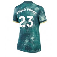 Maglia Calcio Tottenham Hotspur Pedro Porro #23 Terza Divisa Donna 2024-25 Manica Corta